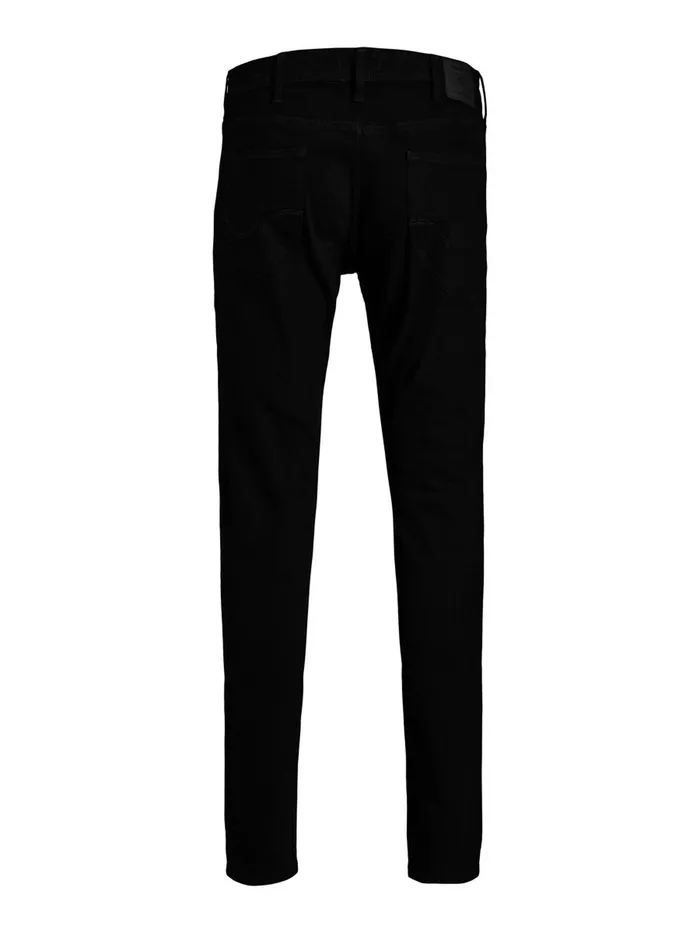 Jeans JACK and JONES Mens LIAM ORIGINAL NA 029 PLUS SIZE SKINNY FIT JEANS Black Black Denim