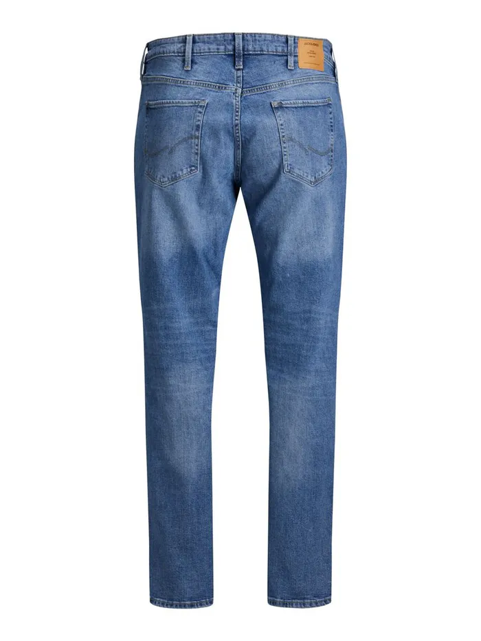 Jeans JACK and JONES Mens MIKE ICON AM 207 PLUS SIZE COMFORT FIT JEANS Blue Blue Denim