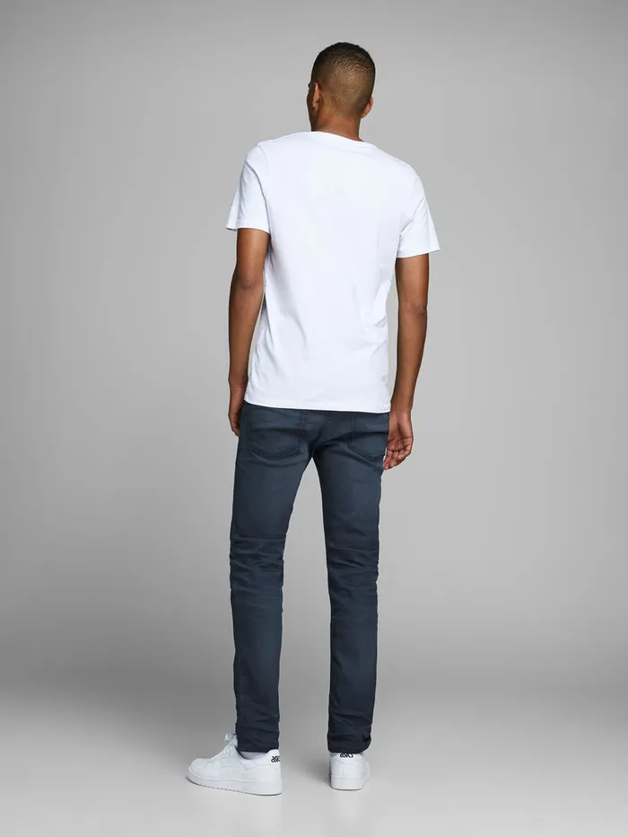 Jeans JACK and JONES Mens TIM ORIGINAL JJ 130 SLIMSTRAIGHT FIT JEANS Blue Blue Denim