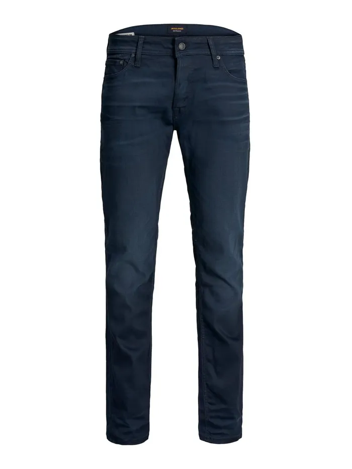 Jeans JACK and JONES Mens TIM ORIGINAL JJ 130 SLIMSTRAIGHT FIT JEANS Blue Blue Denim