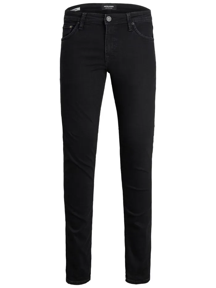 Jeans JACK and JONES Mens TIM VINTAGE AM 066 LID SLIMSTRAIGHT FIT JEANS Black Black Denim