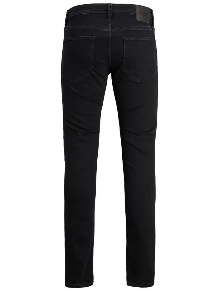 Jeans JACK and JONES Mens TIM VINTAGE AM 066 LID SLIMSTRAIGHT FIT JEANS Black Black Denim
