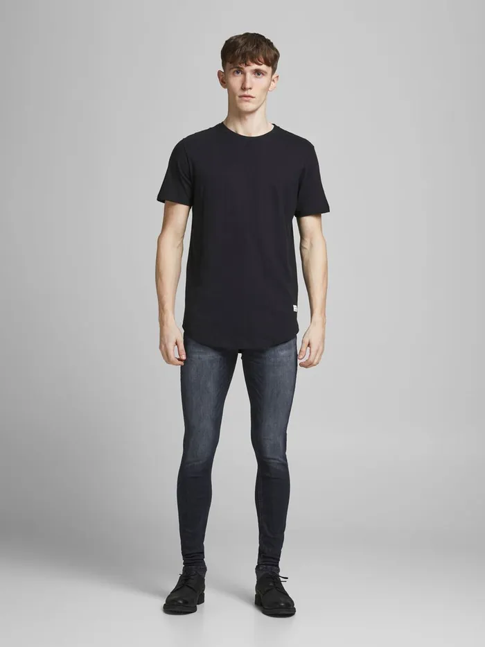 Jeans JACK and JONES Mens TOM ORIGINAL JOS 251 SPS SKINNY FIT JEANS Black Black Denim
