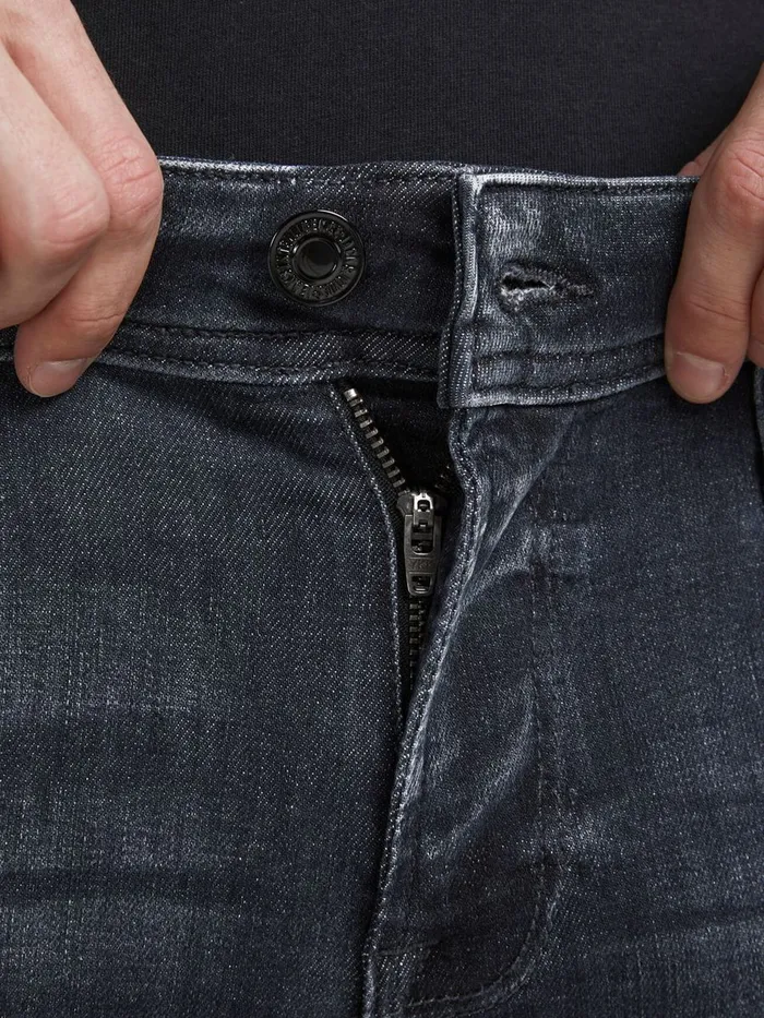 Jeans JACK and JONES Mens TOM ORIGINAL JOS 251 SPS SKINNY FIT JEANS Black Black Denim