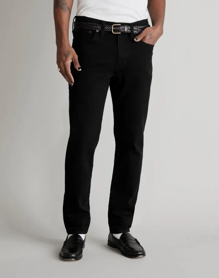 Jeans Men Madewell Athletic Slim Jeans COOLMAX Denim Edition Bainhart Wash