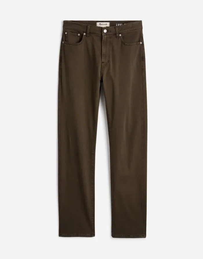 Jeans Men Madewell The Allday 1991 StraightLeg Pant Deep Green