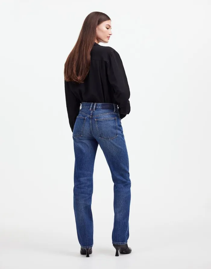 Jeans Women Madewell Alexa Chung For Madewell HighRise Straight Jean In Allendale Wash Allendale Wash