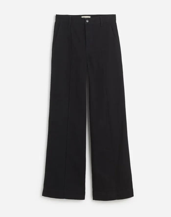 Jeans Women Madewell SuperwideLeg Trouser Jeans Black Rinse Wash