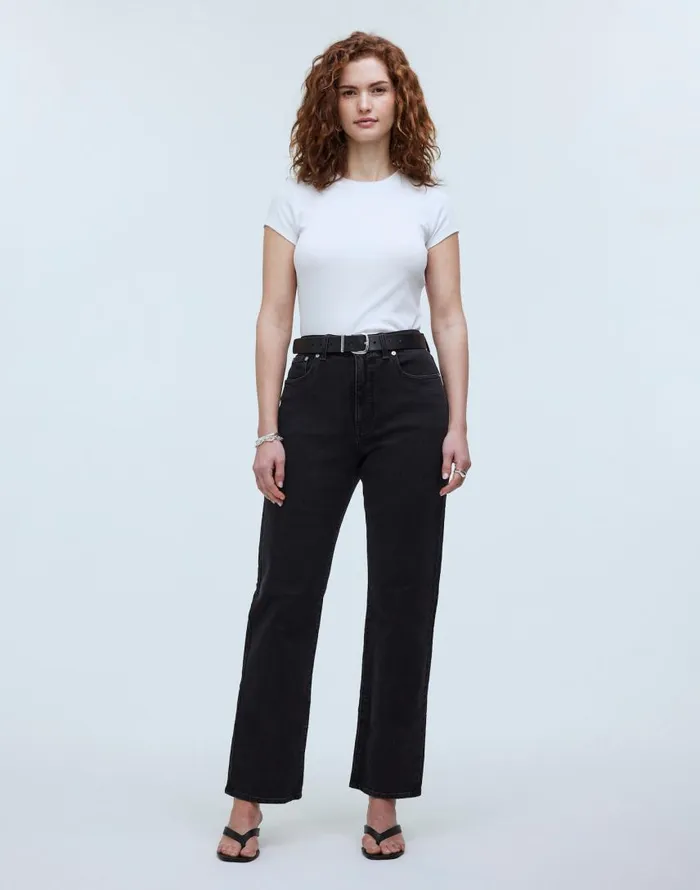 Jeans Women Madewell The Curvy 03990s Straight Jean Belmere Wash