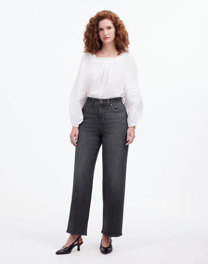 Jeans Women Madewell The Curvy Perfect Vintage WideLeg Crop Jean Robles Wash