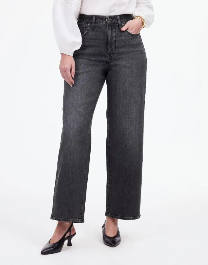 Jeans Women Madewell The Curvy Perfect Vintage WideLeg Crop Jean Robles Wash