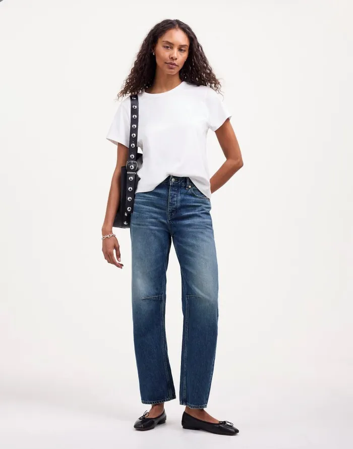 Jeans Women Madewell The Darted BarrelLeg Jean Irmo Wash