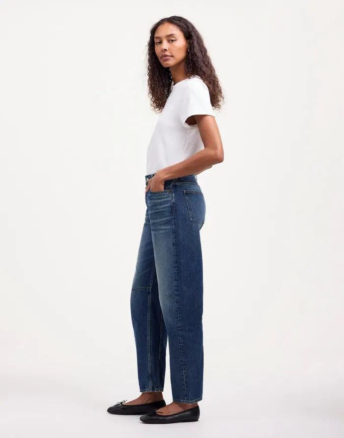Jeans Women Madewell The Darted BarrelLeg Jean Irmo Wash