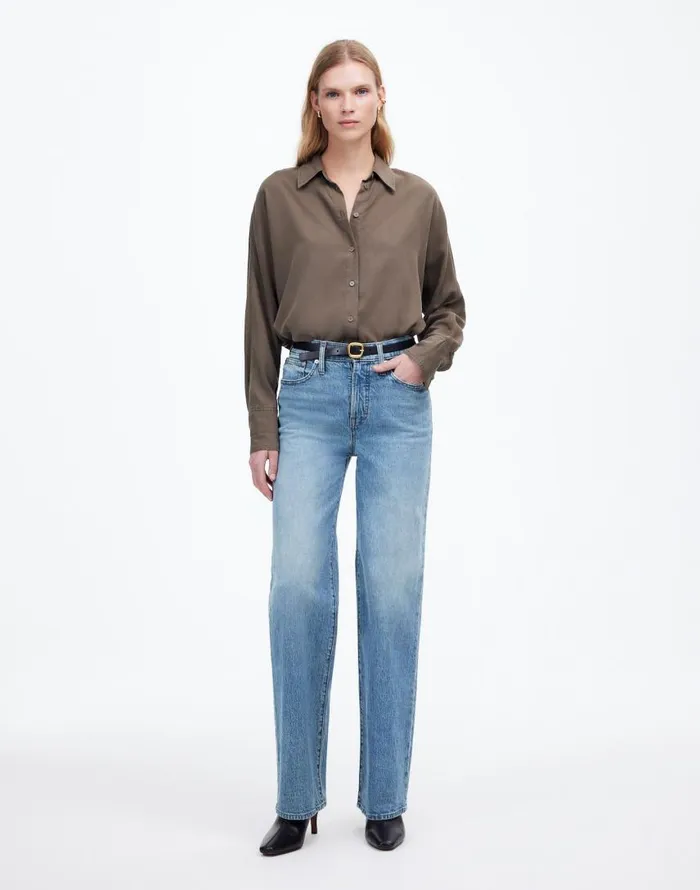 Jeans Women Madewell The Perfect Vintage WideLeg Jean Enmore Wash