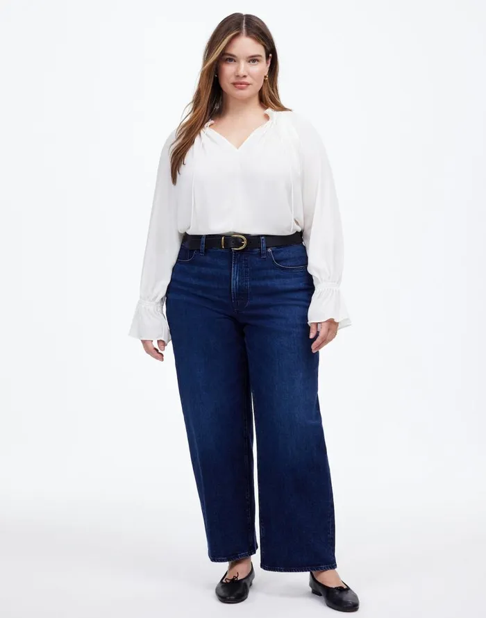 Jeans Women Madewell The Plus Perfect Vintage WideLeg Jean Nighthawk Wash