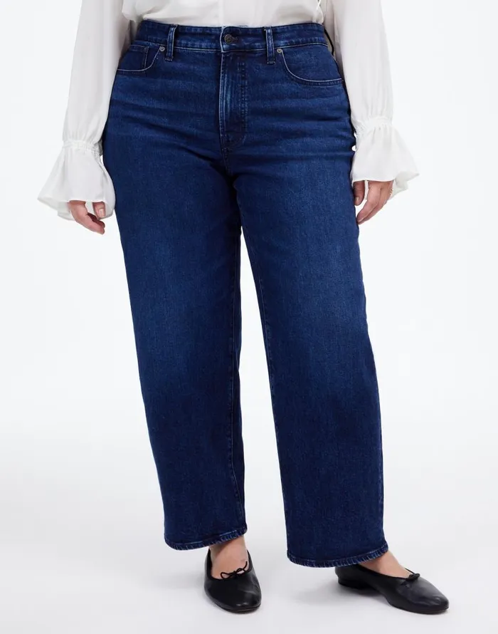 Jeans Women Madewell The Plus Perfect Vintage WideLeg Jean Nighthawk Wash