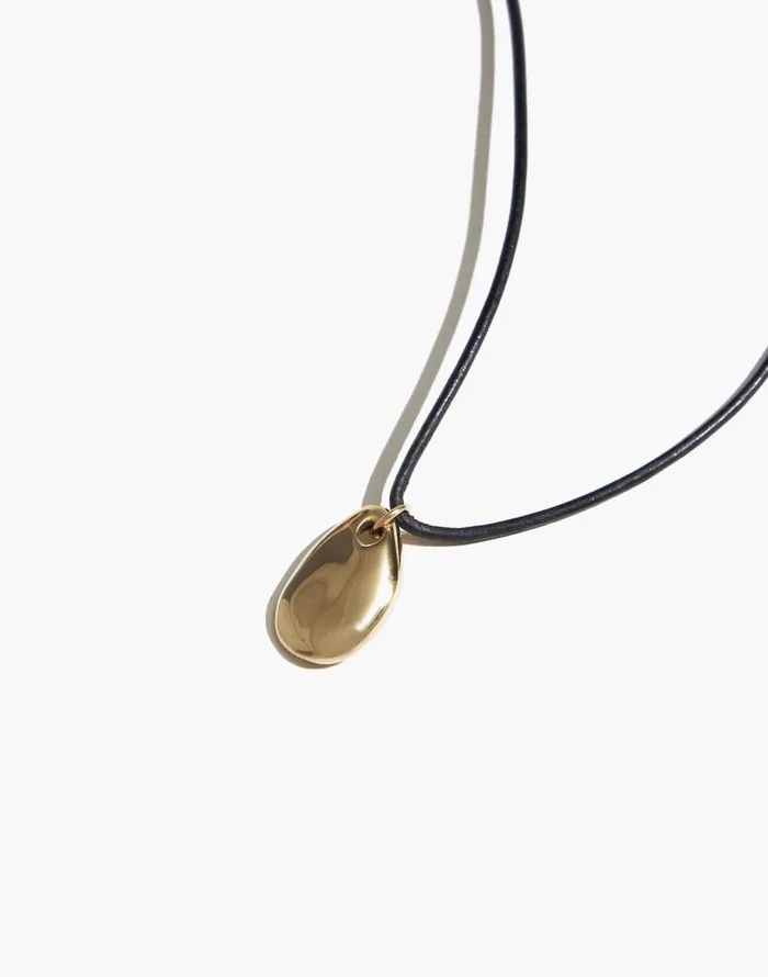 Jewelry Women Madewell Maslo Jewerly Small Pebble Pendant Necklace Gold