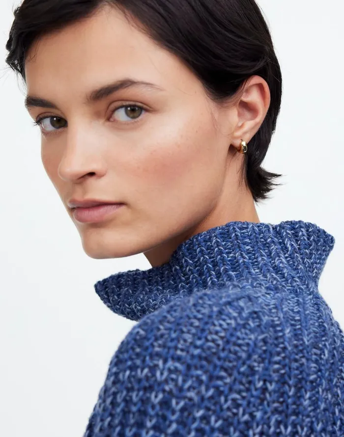 Jewelry Women Madewell Molten Gem Small Hoop Earrings Pale Gold