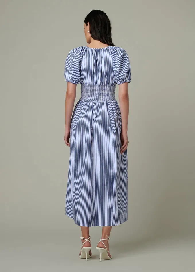 Joe8217s Jeans Dresses Jumpsuits Women THE MONET DRESS Navy White Stripe
