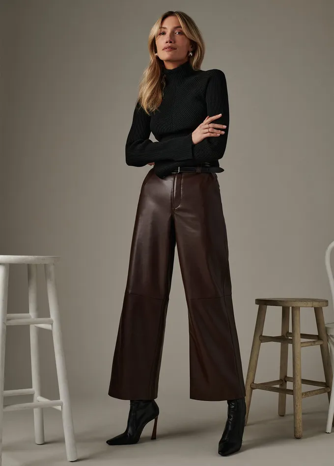Joe8217s Jeans THE MIA TROUSER Coffee Bean Women Wide Leg