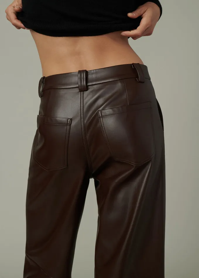 Joe8217s Jeans THE MIA TROUSER Coffee Bean Women Wide Leg