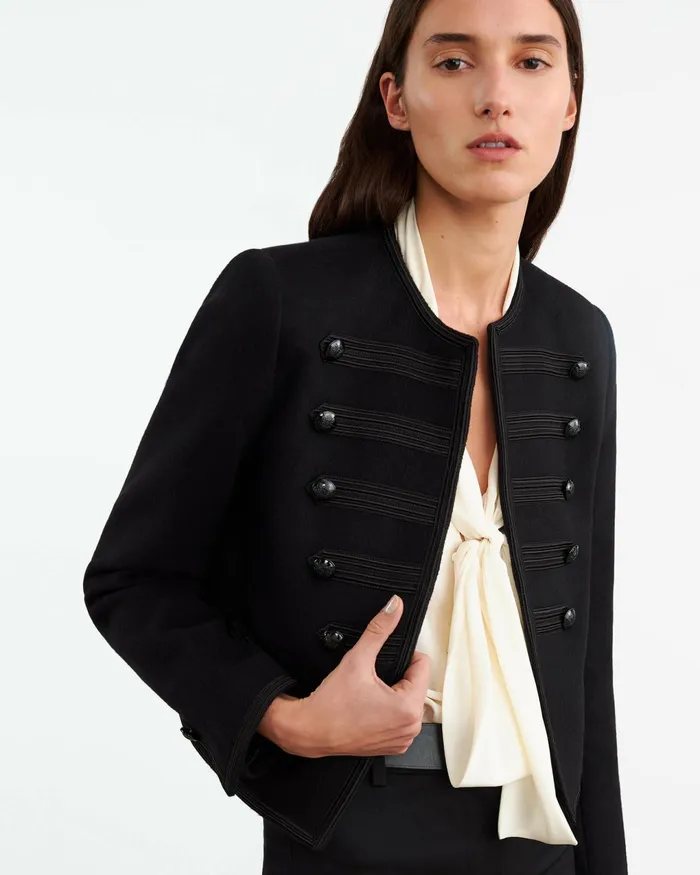 JONI JACKET Black Women Nili Lotan Jackets and Blazers
