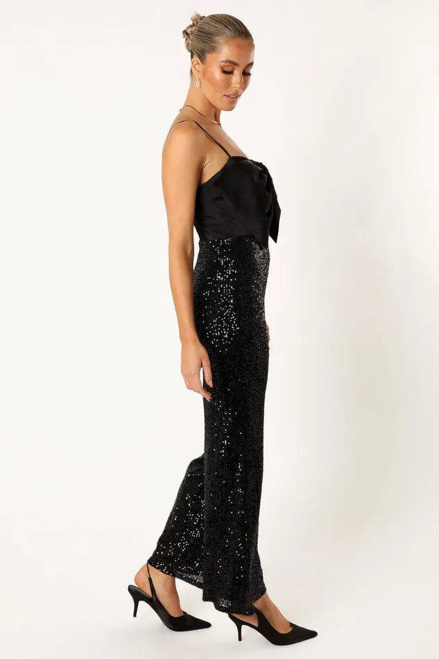 Jumpsuits and Rompers Chiara Sequin Jumpsuit Black 8211 Petal and Pup Women