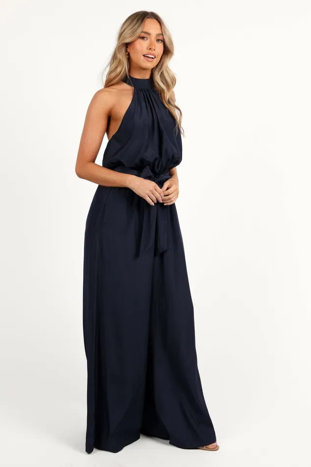 Jumpsuits and Rompers Lelia Jumpsuit Navy Petal and Pup Women