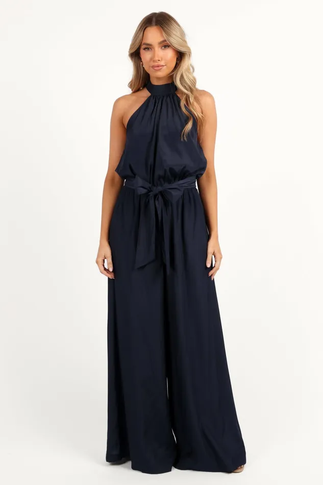 Jumpsuits and Rompers Lelia Jumpsuit Navy Petal and Pup Women