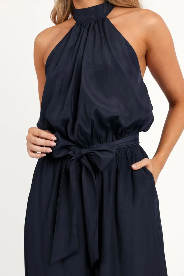 Jumpsuits and Rompers Lelia Jumpsuit Navy Petal and Pup Women