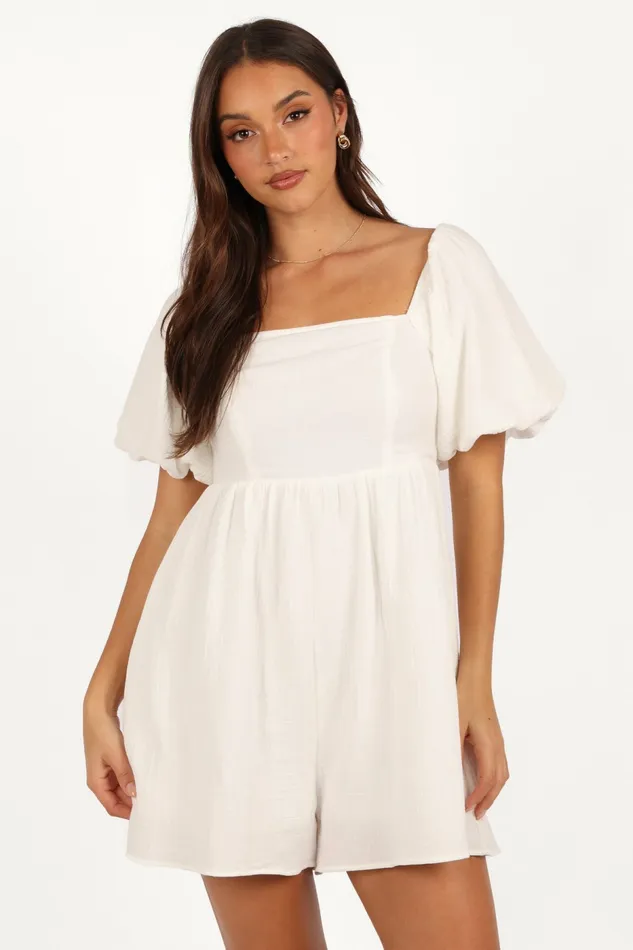 Jumpsuits and Rompers Petal and Pup Women Elise Romper White