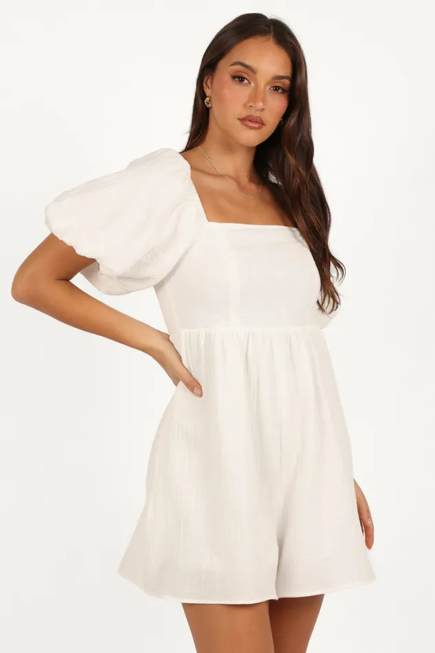 Jumpsuits and Rompers Petal and Pup Women Elise Romper White
