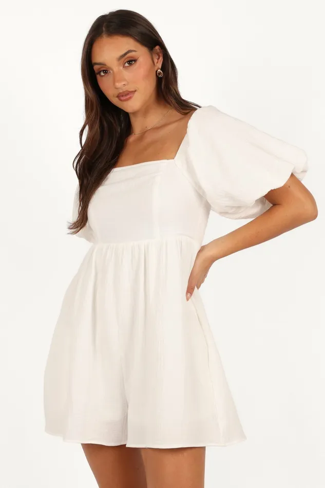 Jumpsuits and Rompers Petal and Pup Women Elise Romper White