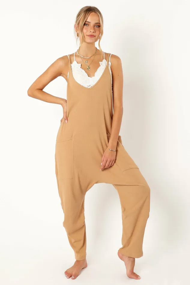 Jumpsuits and Rompers Petal and Pup Women Kenny Jumpsuit Tan