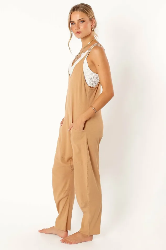 Jumpsuits and Rompers Petal and Pup Women Kenny Jumpsuit Tan