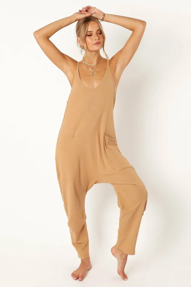 Jumpsuits and Rompers Petal and Pup Women Kenny Jumpsuit Tan