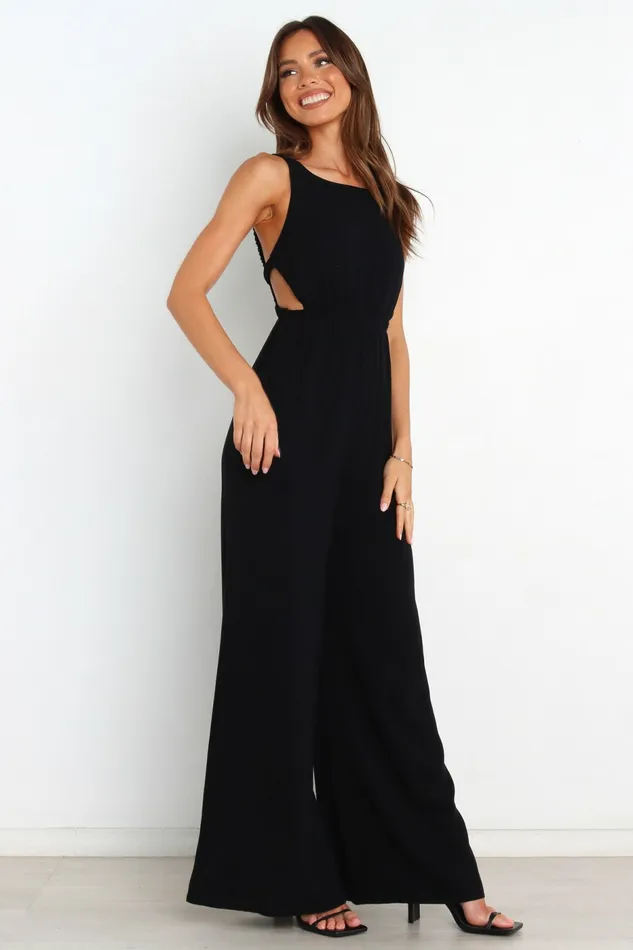 Jumpsuits and Rompers Women Eddie Jumpsuit Black Petal and Pup