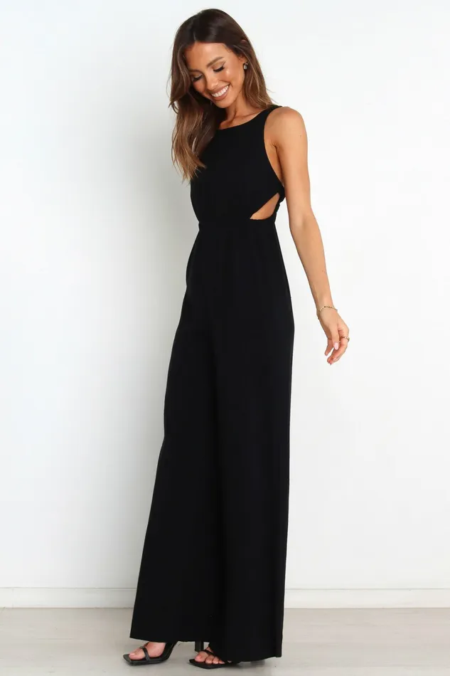 Jumpsuits and Rompers Women Eddie Jumpsuit Black Petal and Pup