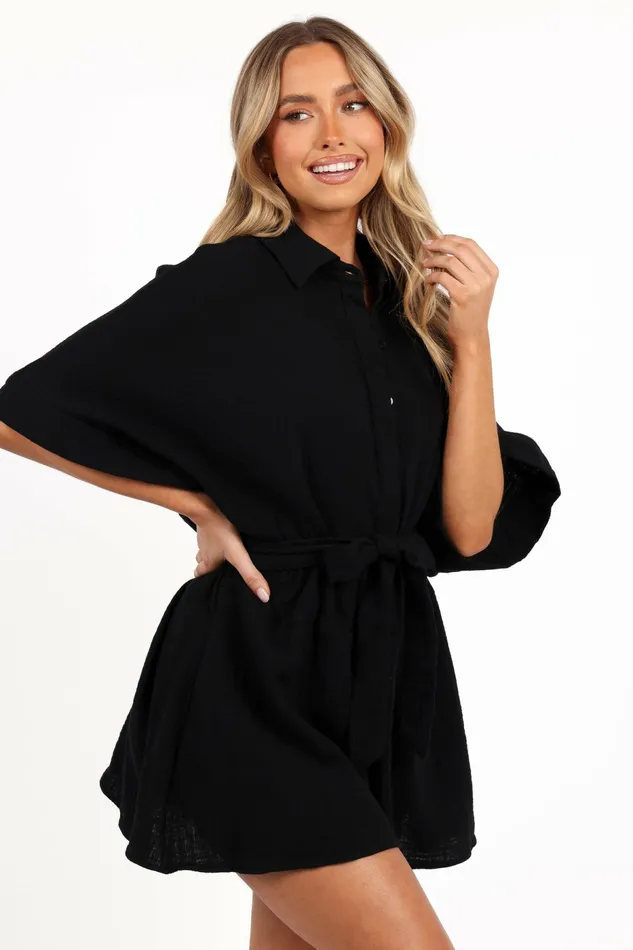 Jumpsuits and Rompers Women Petal and Pup Jemmy Romper Black