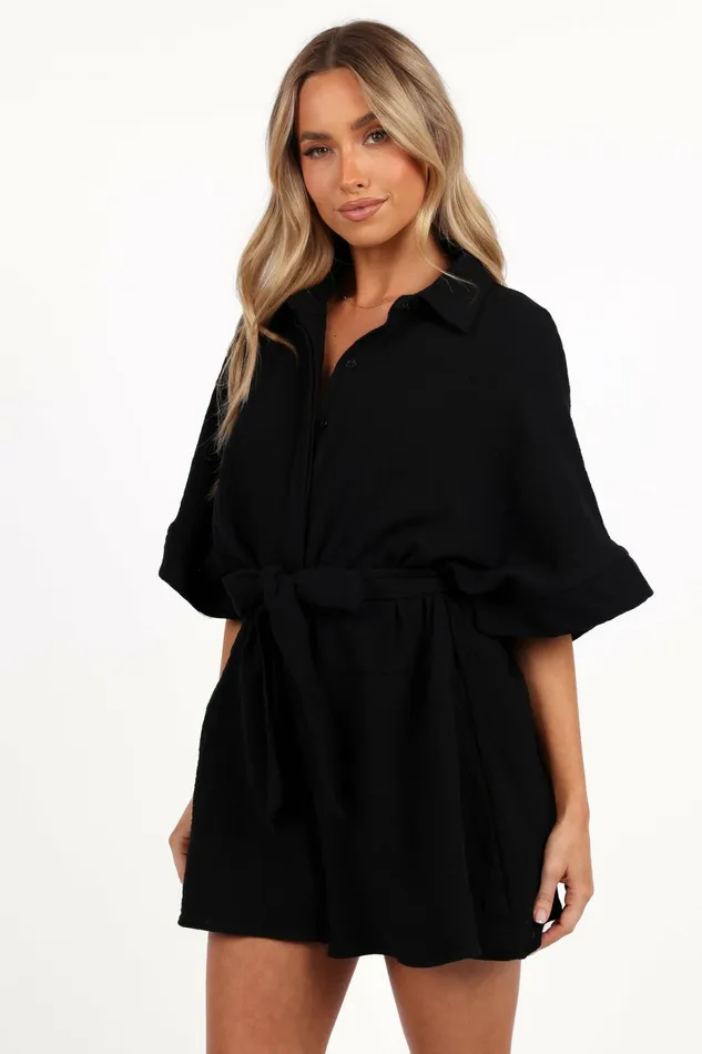 Jumpsuits and Rompers Women Petal and Pup Jemmy Romper Black