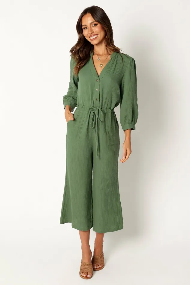 Jumpsuits and Rompers Women Petal and Pup Roberta Jumpsuit Green
