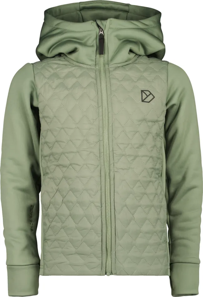 Kapris Kids039 FullZip Light Moss Kids Didriksons Fleece and Midlayers
