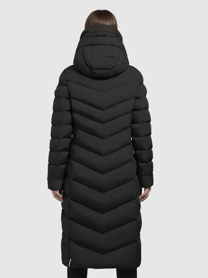 KHUJO Quilted Coats Women Mantel STOANE Schwarz Schwarz