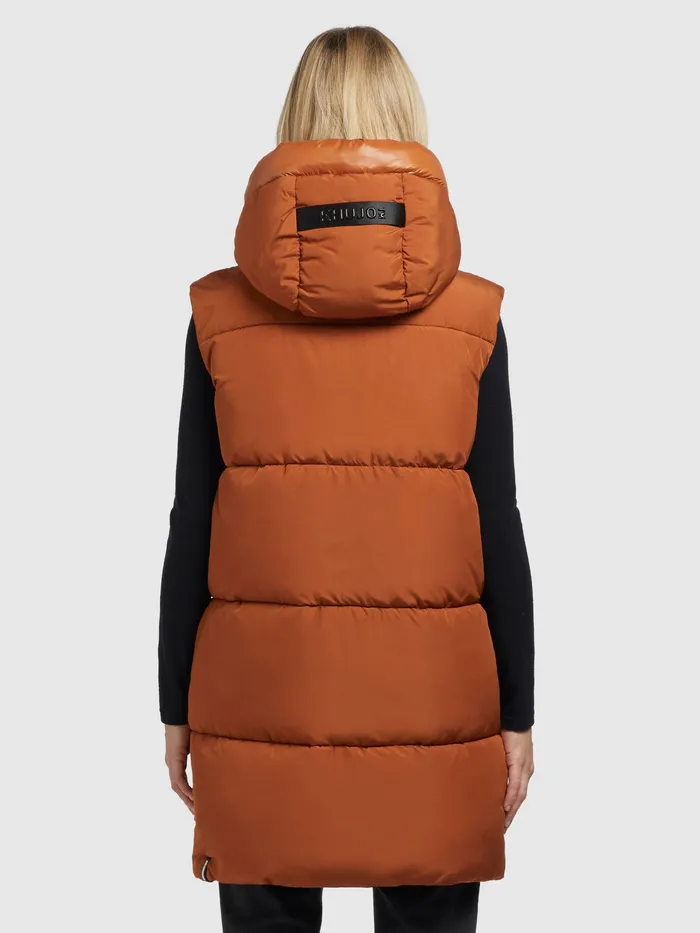KHUJO Weste EREY Orangebraun Orangebraun Women Puffer Vests