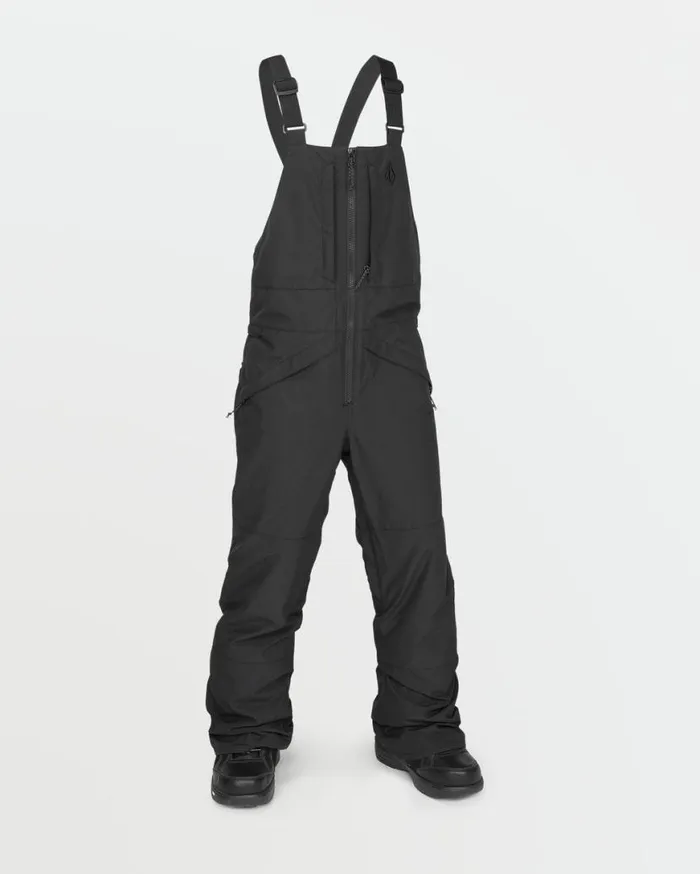 Kids Barkley Insulated Bib Overalls 8211 Black Kids Volcom Pants