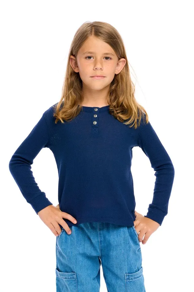 Kids Chaser Brand Boys Boys Thermal Long Sleeve Henley