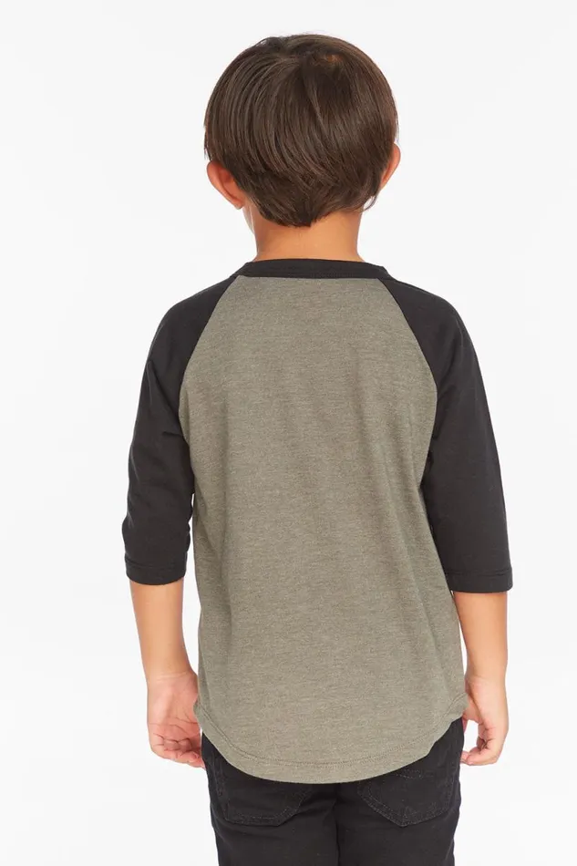 Kids Chaser Brand Boys Trouble Maker Boys Baseball Tee