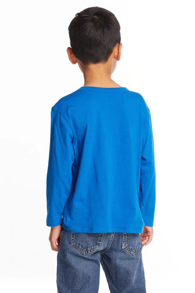 Kids Chaser Brand Boys Whats Poppin039 Boys Long Sleeve Crew Neck Tee