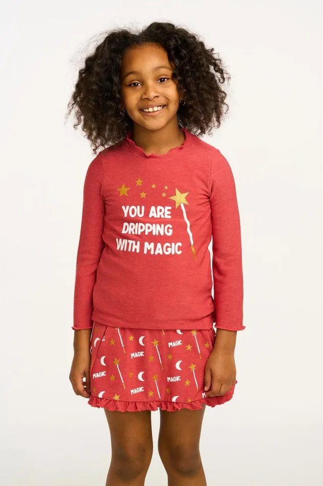 Kids Chaser Brand Girls Allover Magic Ruffle Skort