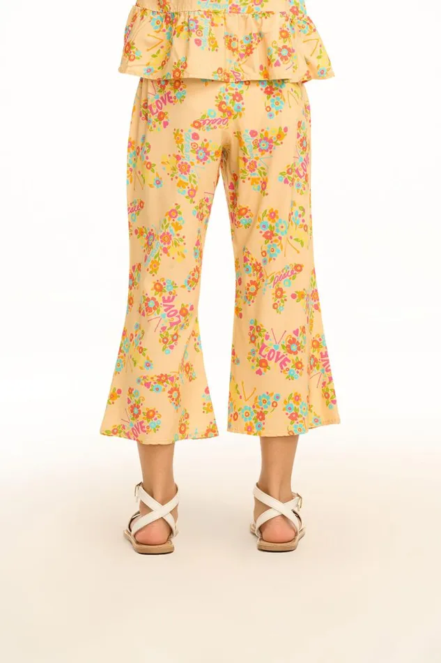 Kids Chaser Brand Girls Emma Summer Of Love Print Trousers